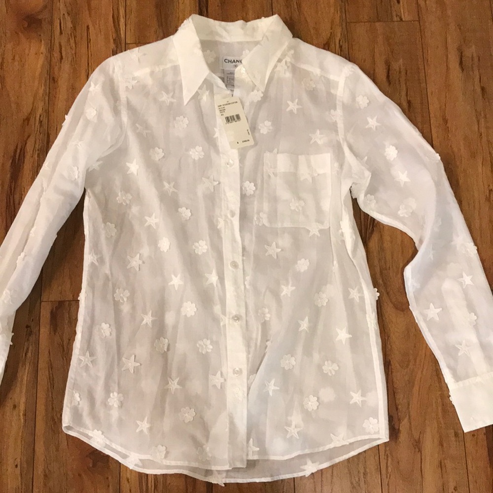 Chanel womens detailed top